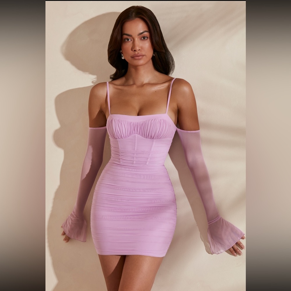 Oh Polly Lilac Mini Dress